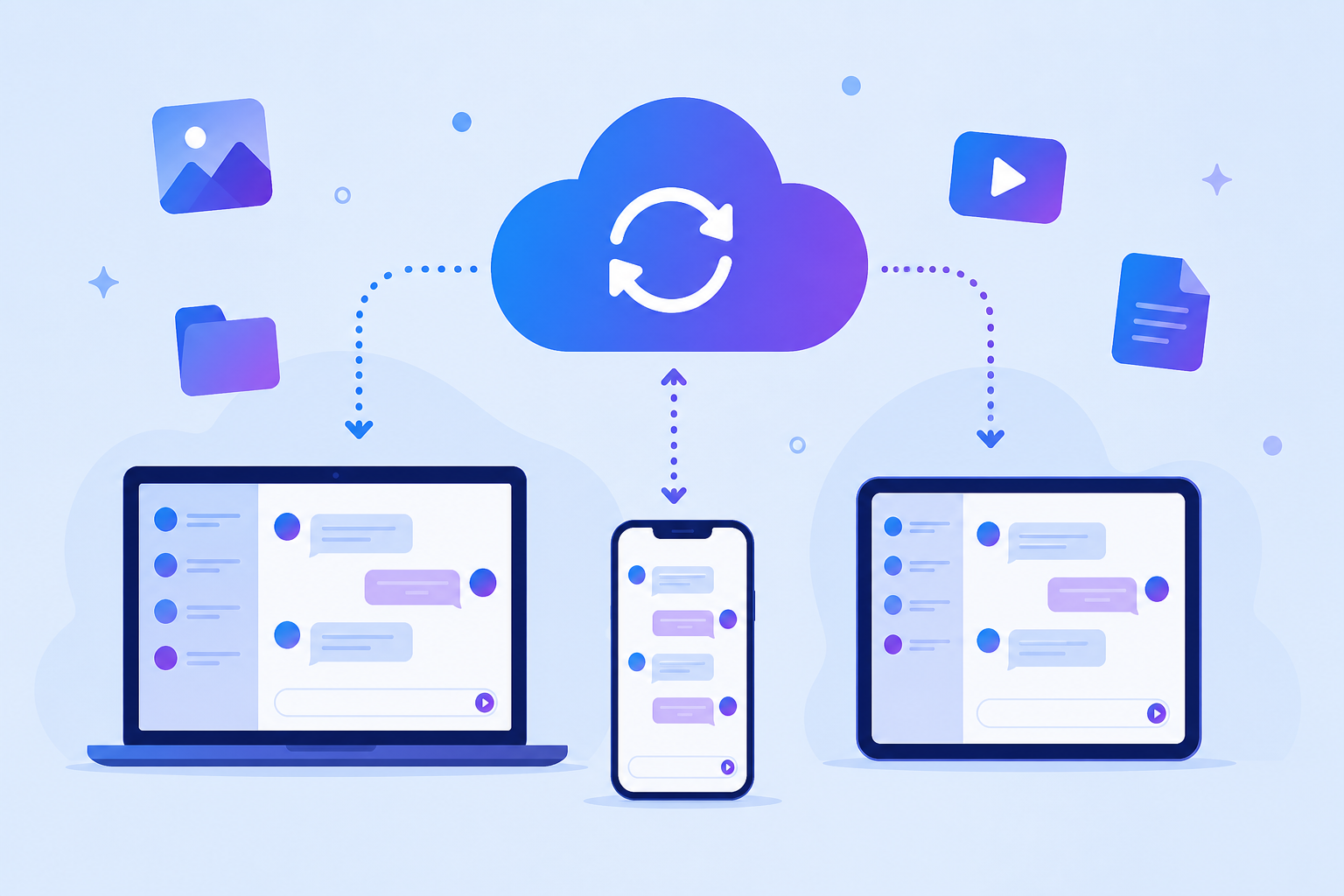 Sincronizzazione cloud Telegram su più dispositivi