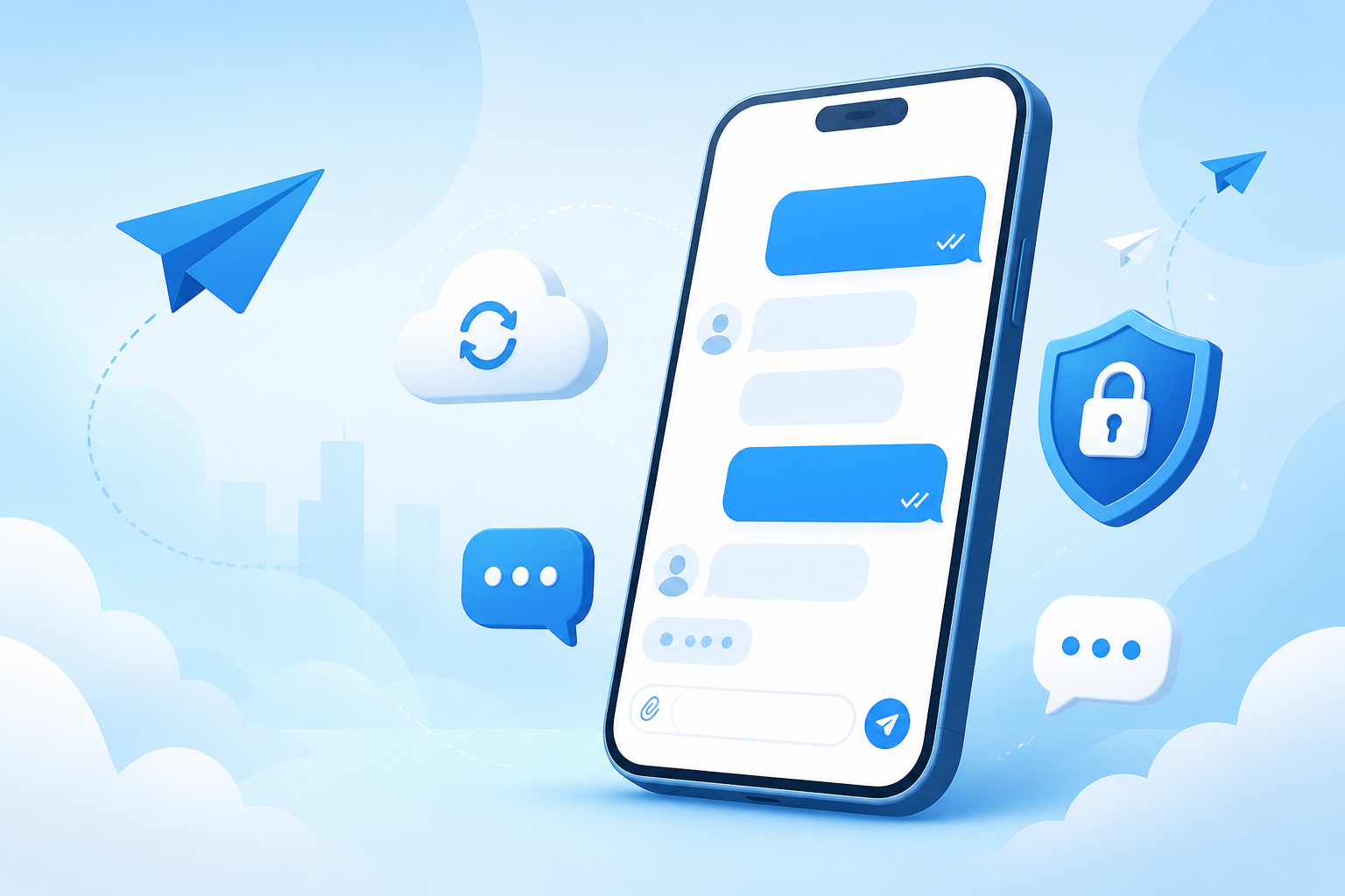Interfaccia italiana di Telegram su desktop e smartphone
