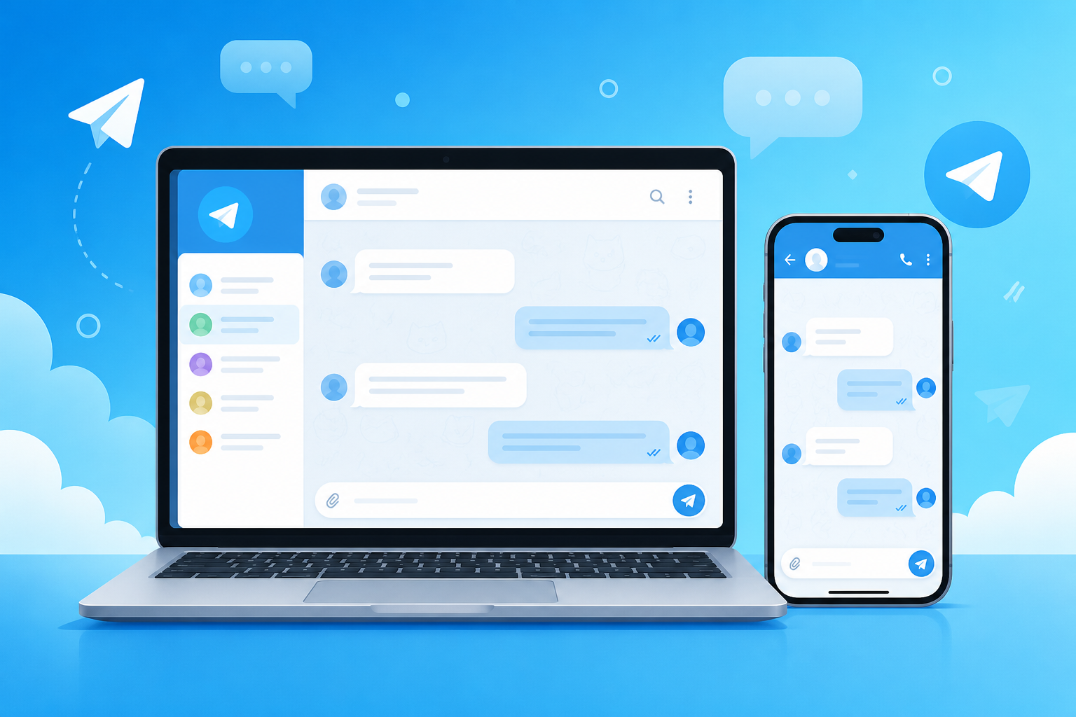 Telegram utilizzato su tutti i dispositivi personali